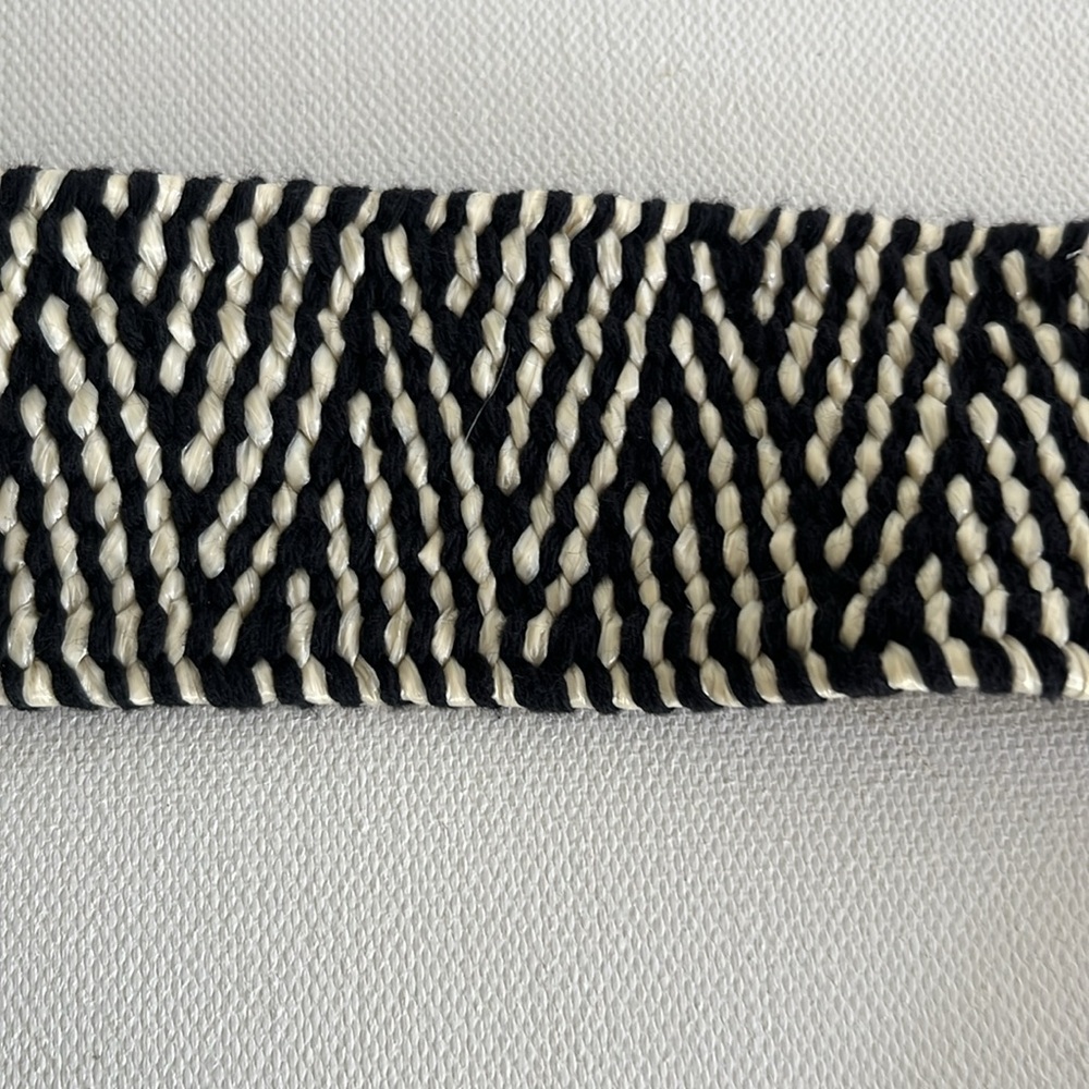 Black and White Electric Patterned Belt - Picture 4 of 7